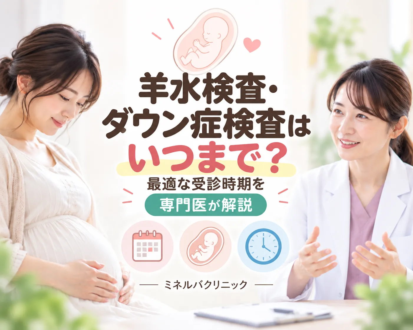羊水検査・ダウン症検査はいつまで受けられる？最適な時期と妊娠週数からの逆算