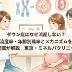ダウン症はなぜ流産しない？流産率・年齢別確率とメカニズムを専門医が解説｜東京・ミネルバクリニック