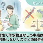 NIPT陽性で羊水検査なしの中絶は可能？確定診断しないリスクと偽陽性の真実｜ミネルバクリニック