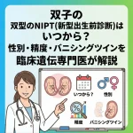 双子のNIPT(新型出生前診断)はいつから？性別・精度・バニシングツインを臨床遺伝専門医が解説