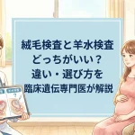 絨毛検査と羊水検査どっちがいい？違い・選び方を臨床遺伝専門医が解説
