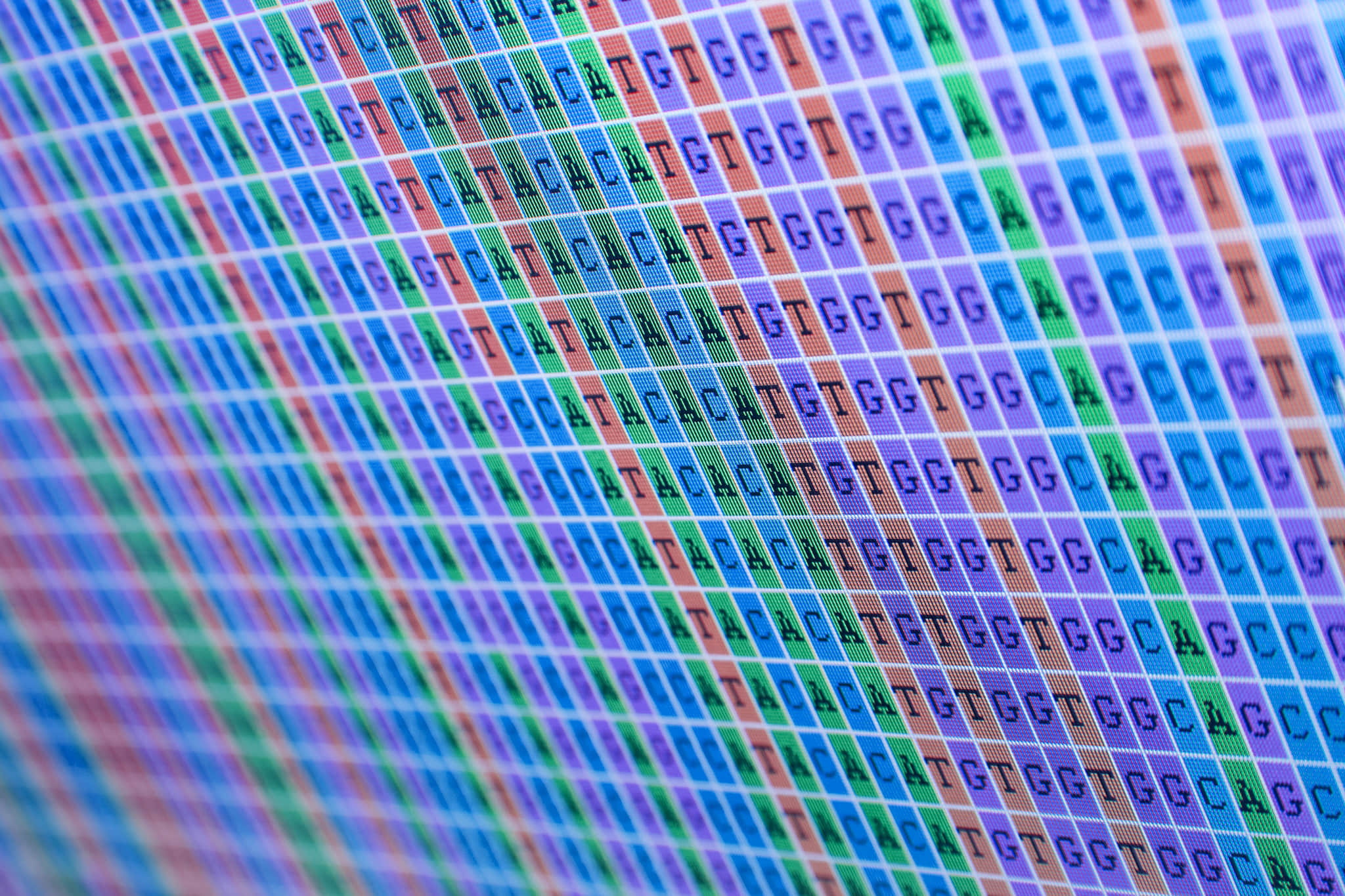 Genome sequencing. The deciphering of the DNA code, write the sequence of nucleotide bases.