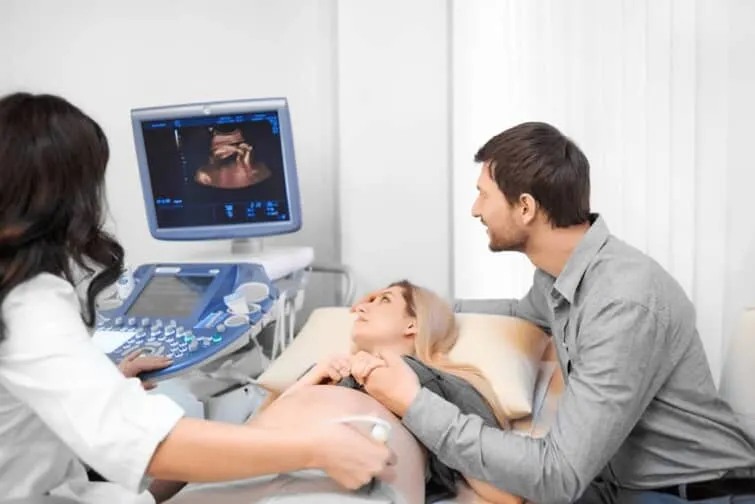 妊娠の検査に超音波画像診断