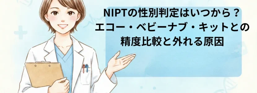 NIPTの性別判定はいつから？エコー・ベビーナブ・キットとの精度比較と外れる原因