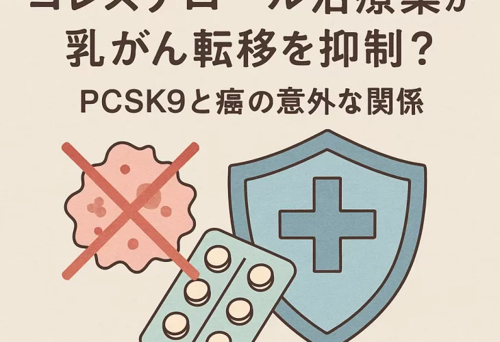 コレステロール治療薬が乳がん転移を抑制？PCSK9と癌の意外な関係