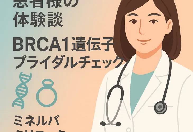 患者様の体験談 – BRCA1遺伝子ブライダルチェック | ミネルバクリニック
