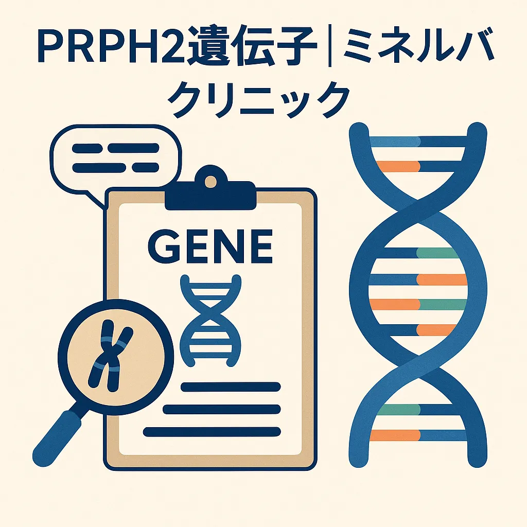 PRPH2遺伝子（ペリフェリン2）- 網膜変性疾患の原因遺伝子｜ミネルバクリニック | 東京・ミネルバクリニック 東京・ミネルバクリニック