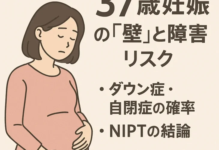 【医師監修】37歳妊娠の「壁」と障害リスク｜ダウン症・自閉症の確率とNIPTの結論
