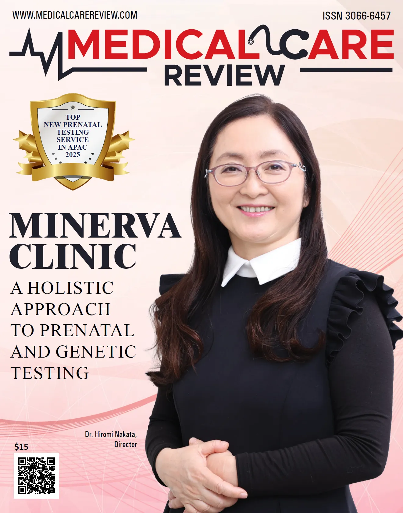 Medical Care Review APAC 表紙：アジア太平洋地域のトップ出生前検査サービス選出（ミネルバクリニック）