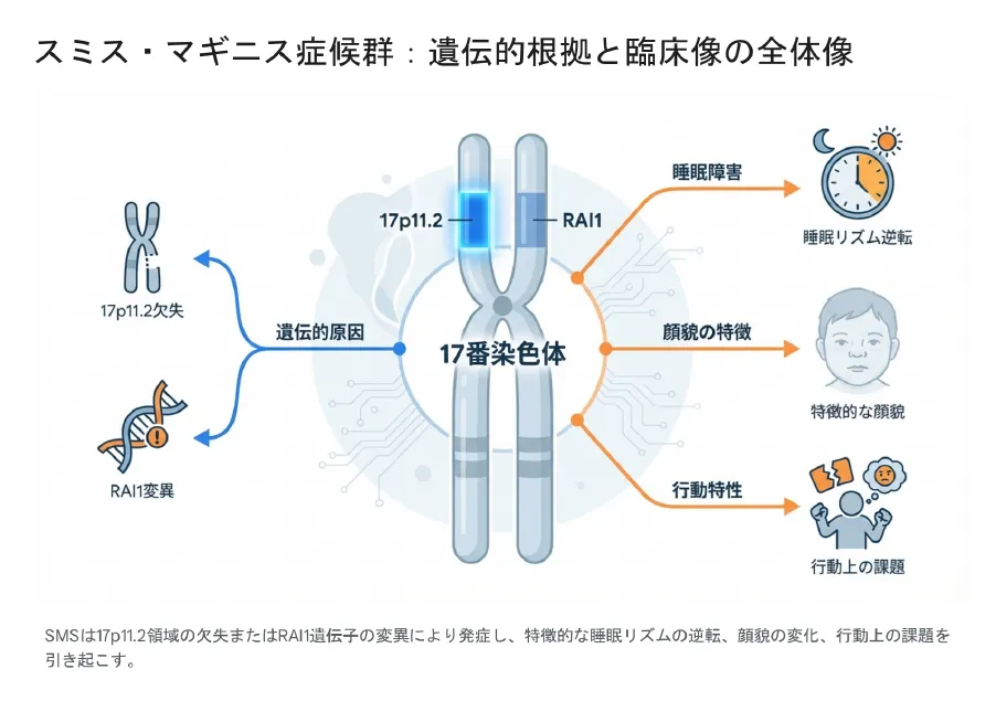スミス・マギニス症候群の遺伝的根拠と臨床像の全体像