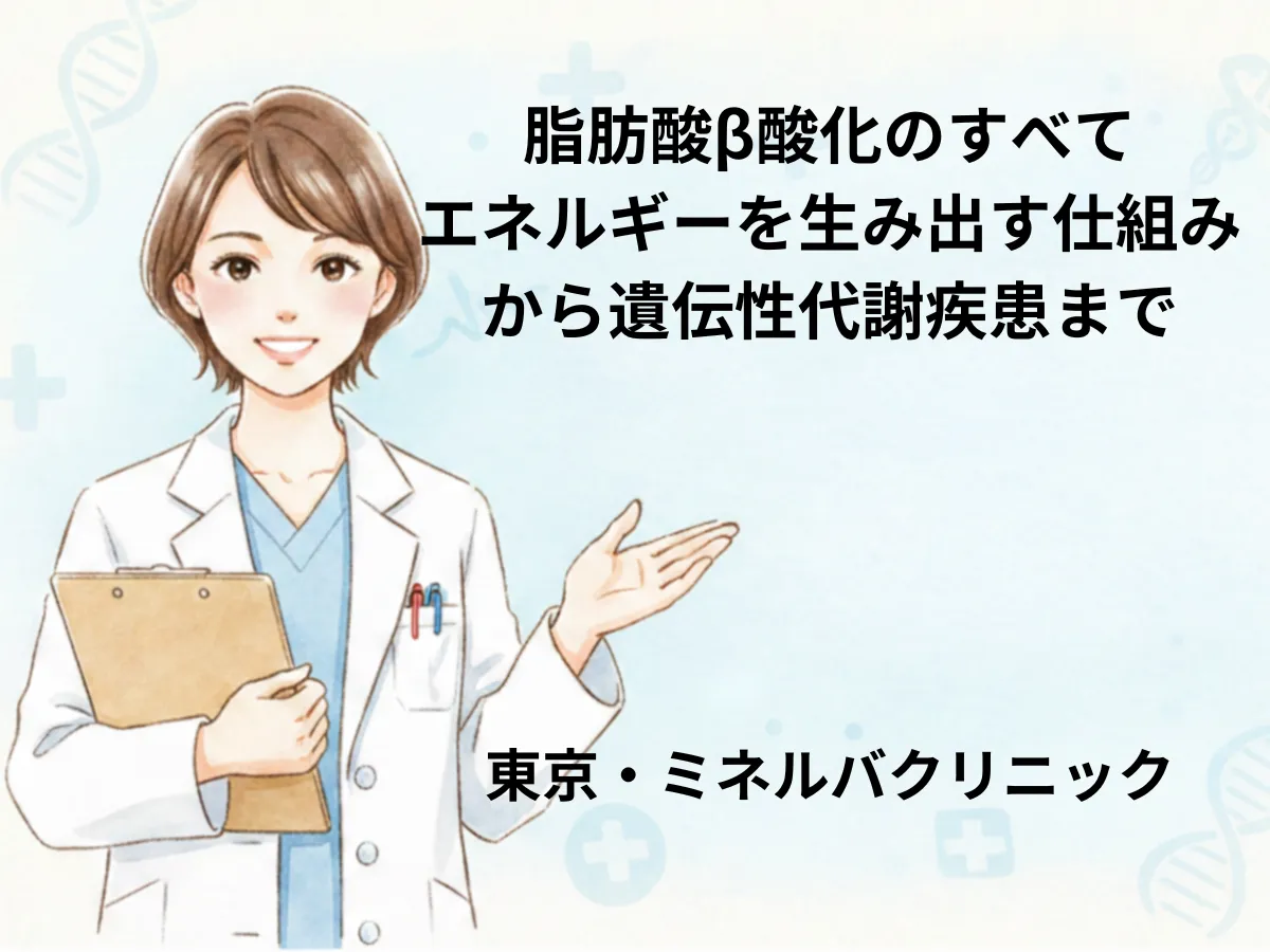 脂肪酸β酸化のしくみと遺伝性代謝疾患