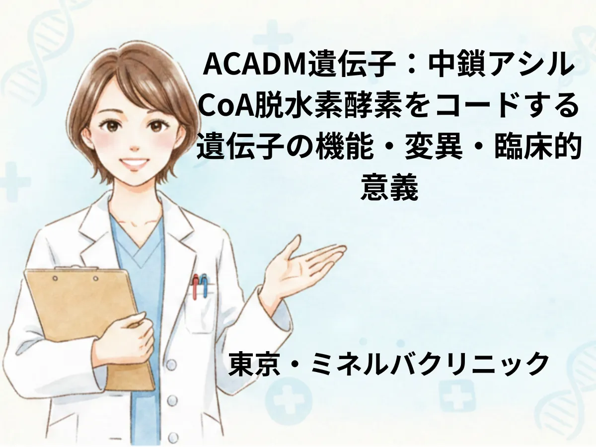ACADM遺伝子と中鎖アシルCoA脱水素酵素（MCAD）欠損症