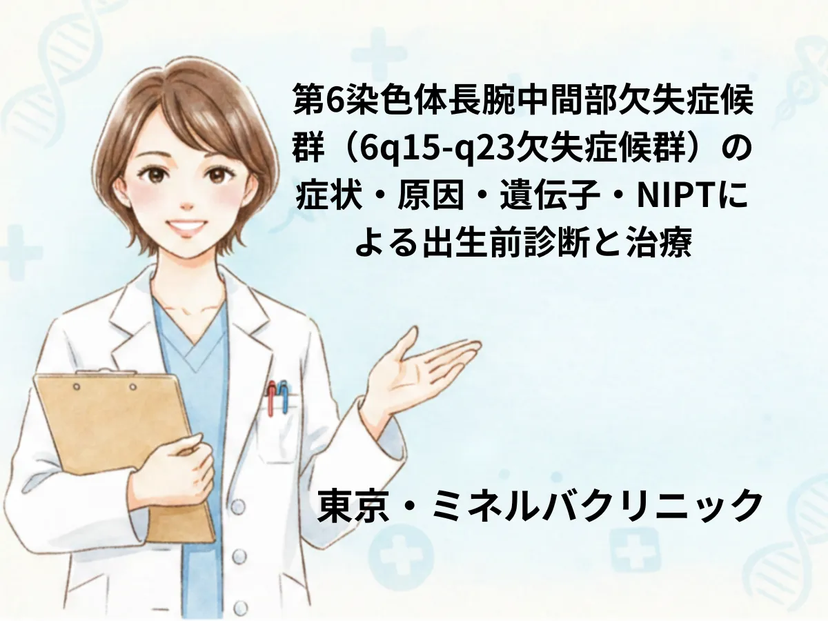 6q15-q23欠失症候群のイメージ