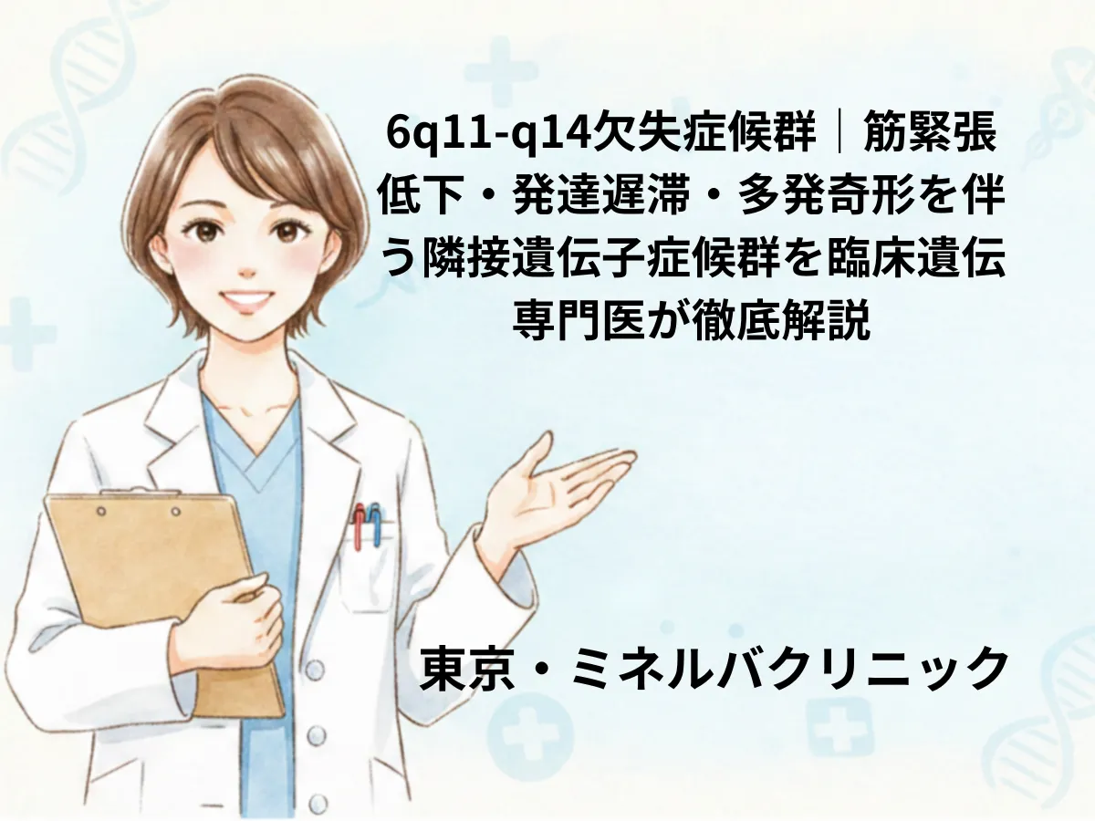 6q11-q14欠失症候群のイメージ