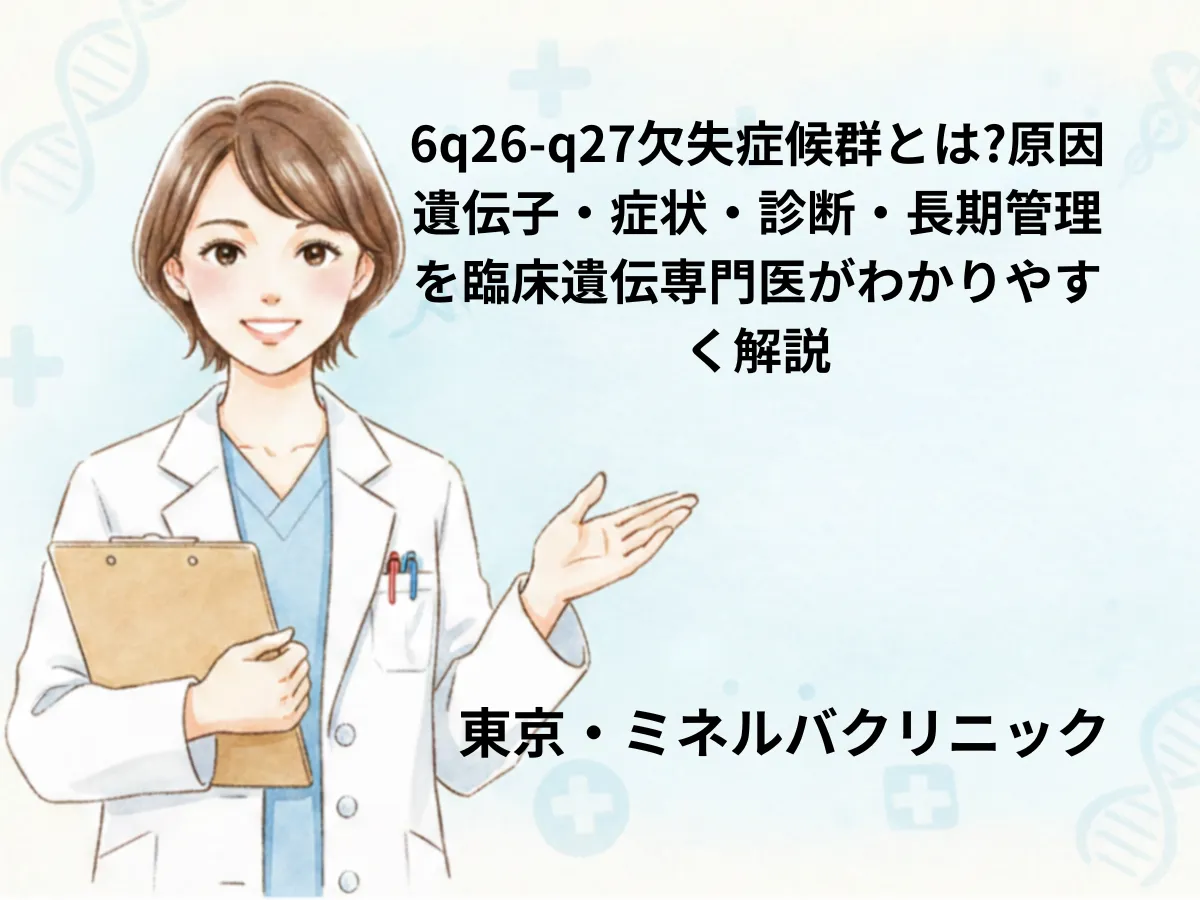 6q26-q27欠失症候群のイメージ