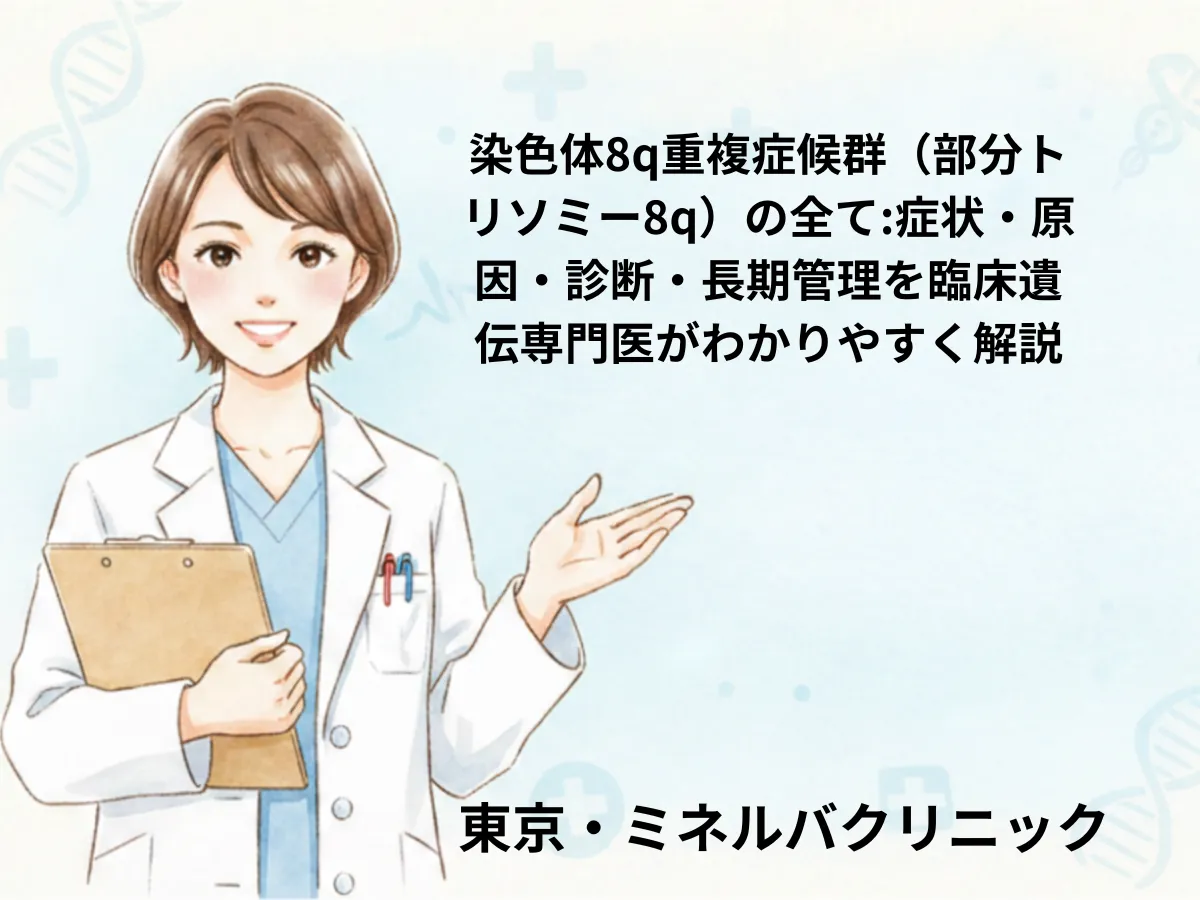 染色体8q重複症候群のイメージ