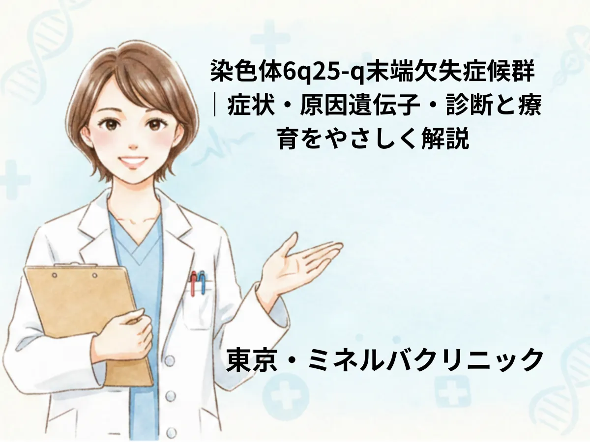 染色体6q25-q末端欠失症候群のイメージ