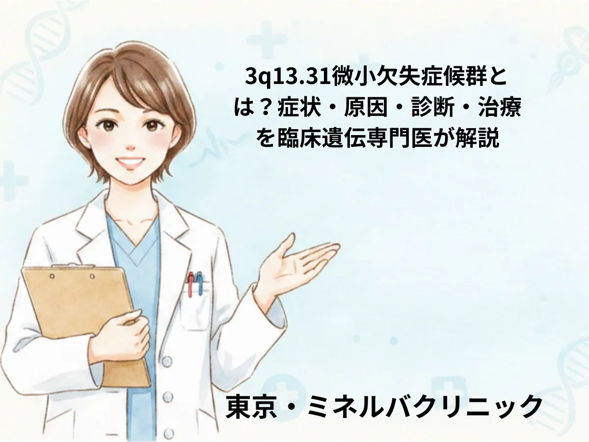 3q13.31微小欠失症候群のイメージ