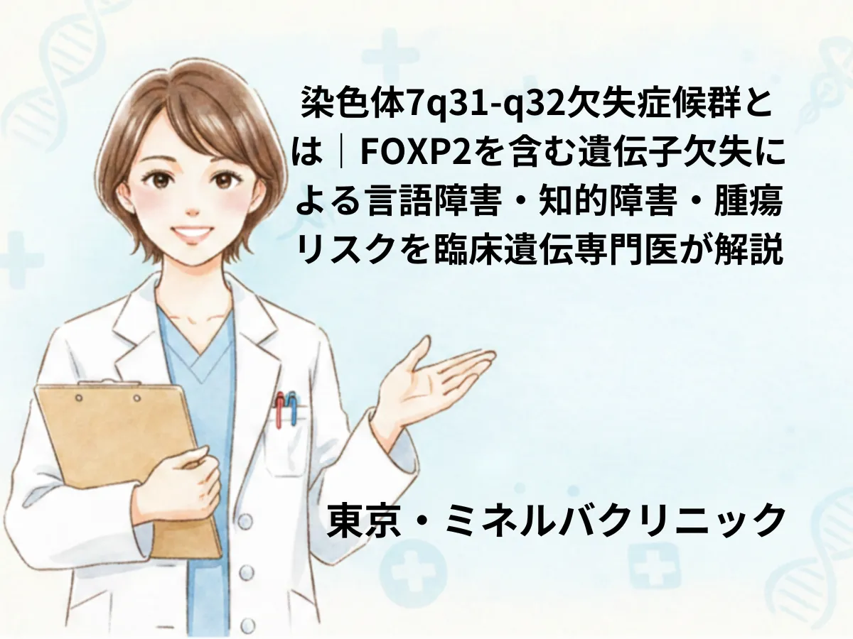 染色体7q31-q32欠失症候群のイメージ