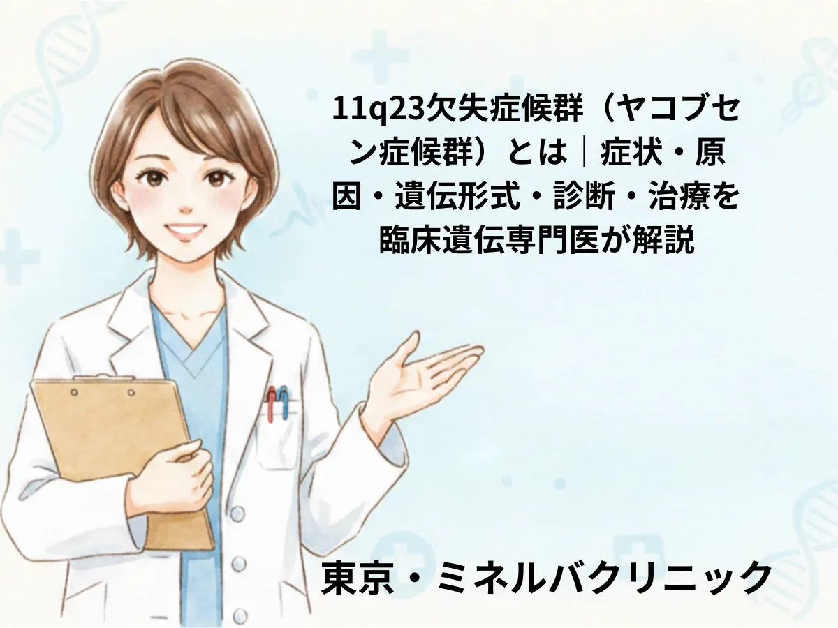 11q23欠失症候群（ヤコブセン症候群）のイメージ