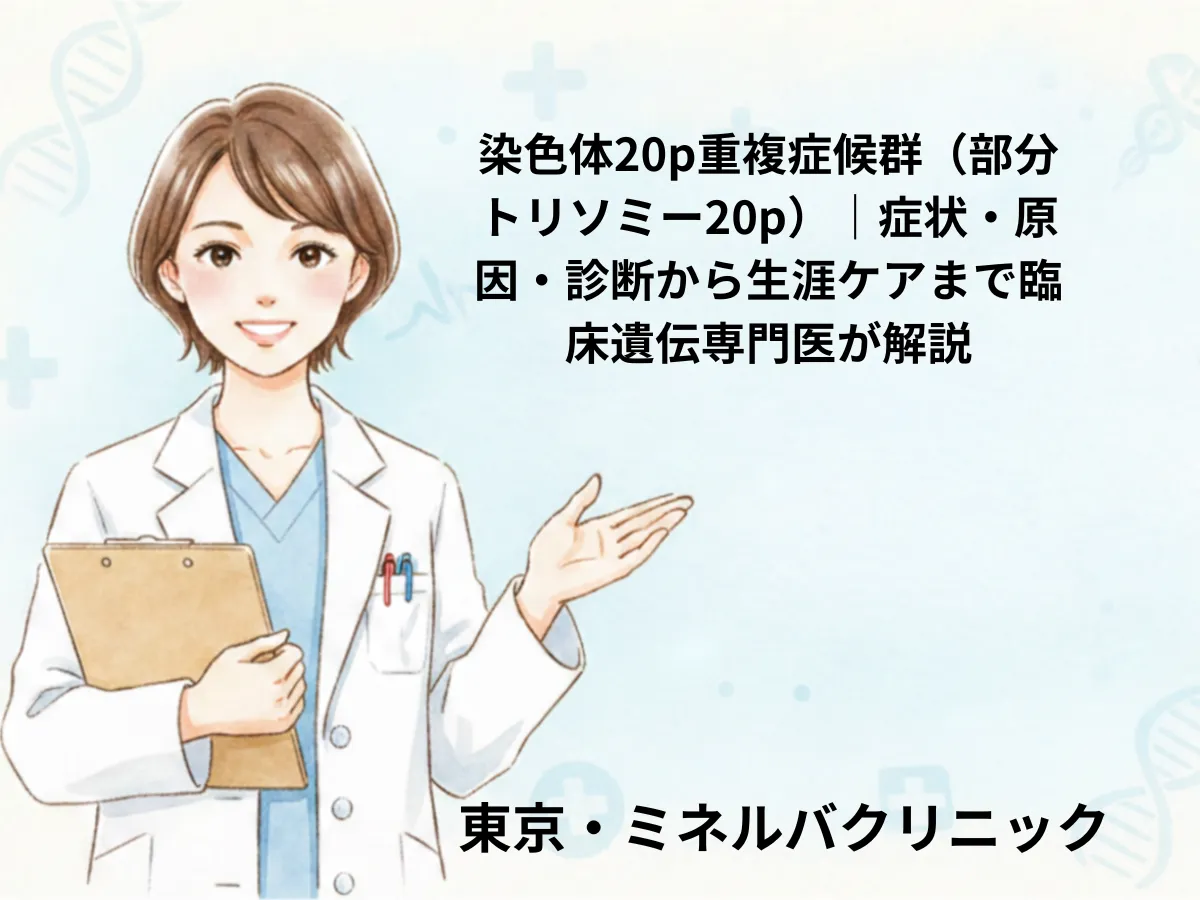 染色体20p重複症候群のイメージ