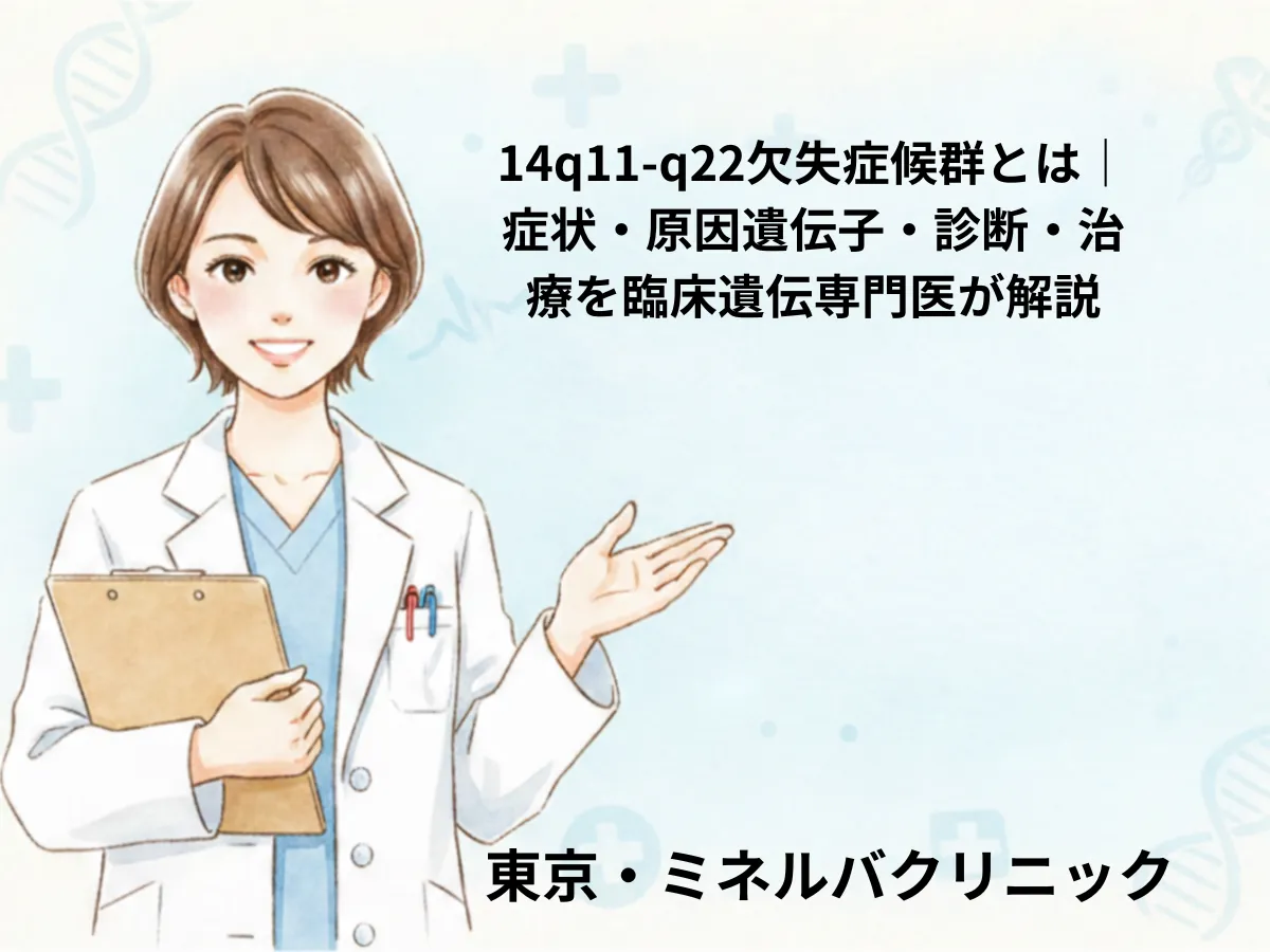 14q近位欠失症候群のイメージ