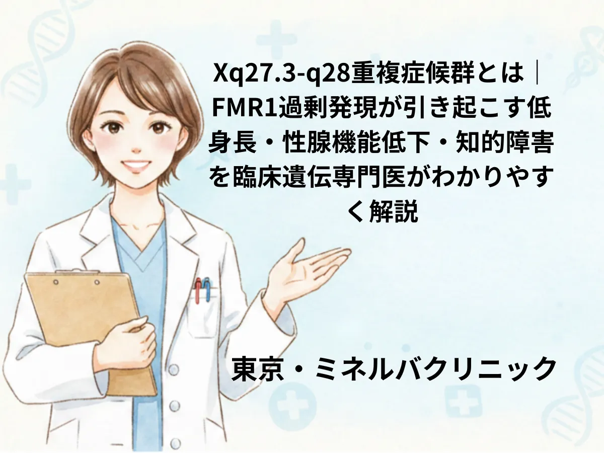 Xq27.3-q28重複症候群のイメージ