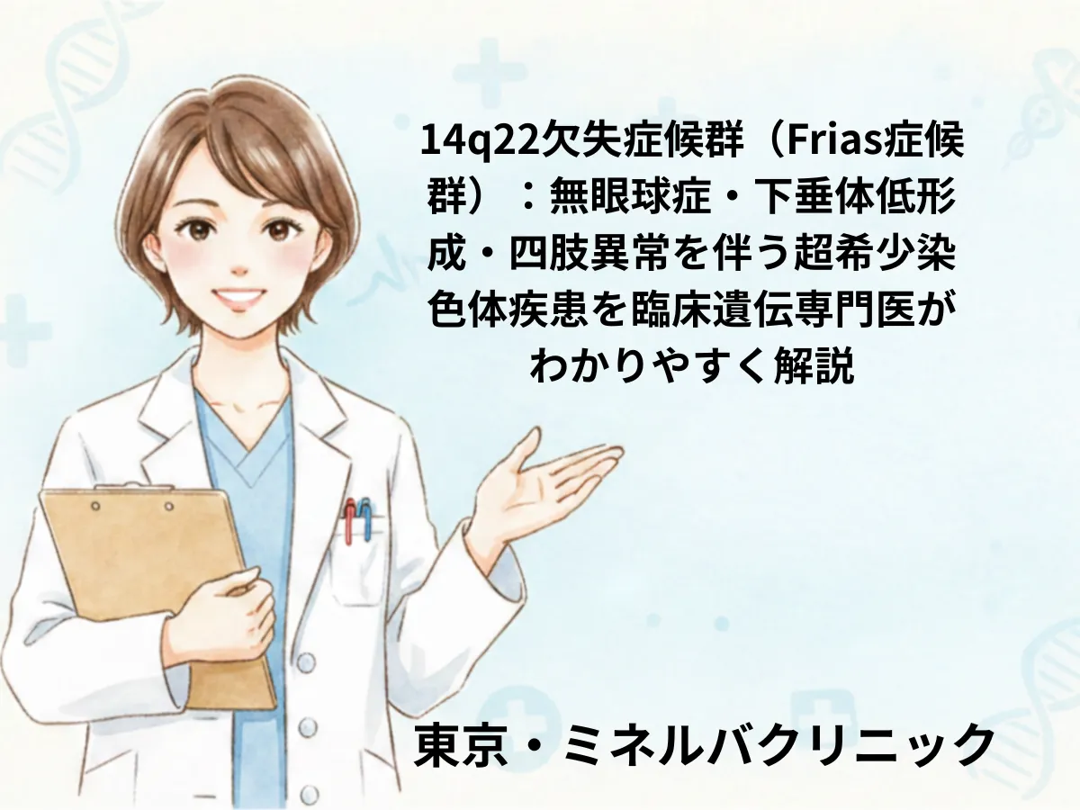 14q22欠失症候群(Frias症候群)のイメージ