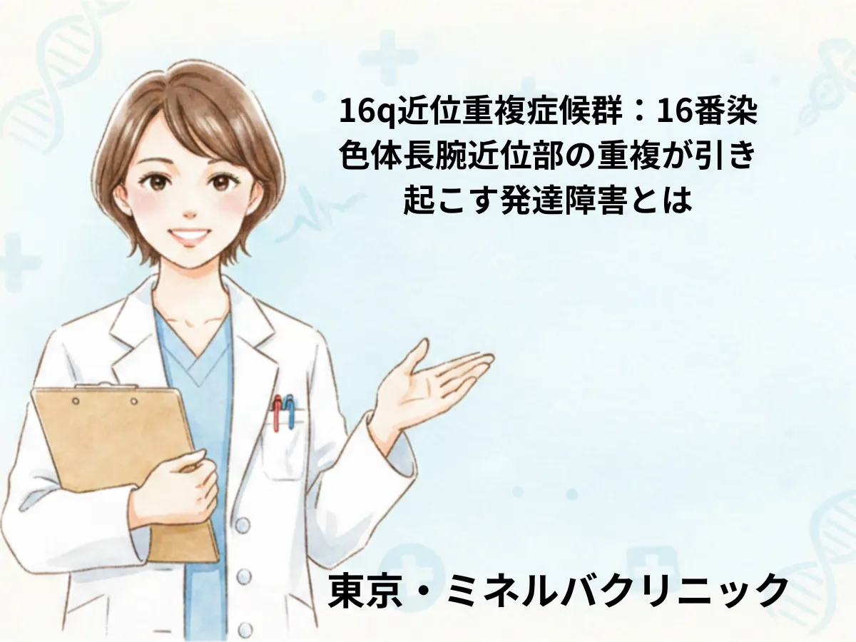 16q近位重複症候群のイメージ