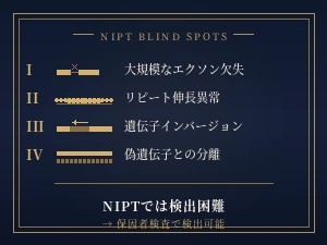 NIPTでは検出できない4つの変異タイプ