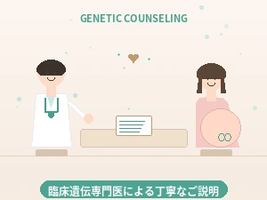 遺伝カウンセリングの様子（画像枠）