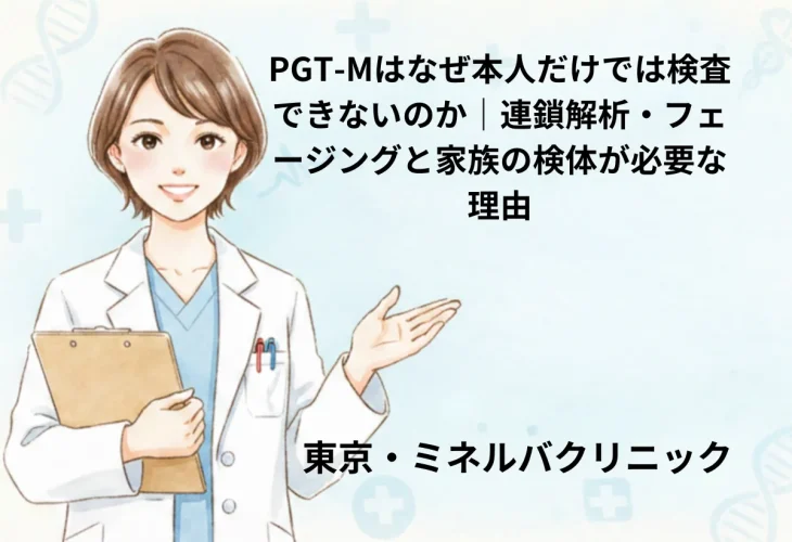 PGT-Mはなぜ本人だけでは検査できないのか|連鎖解析・フェージングと家族の検体が必要な理由