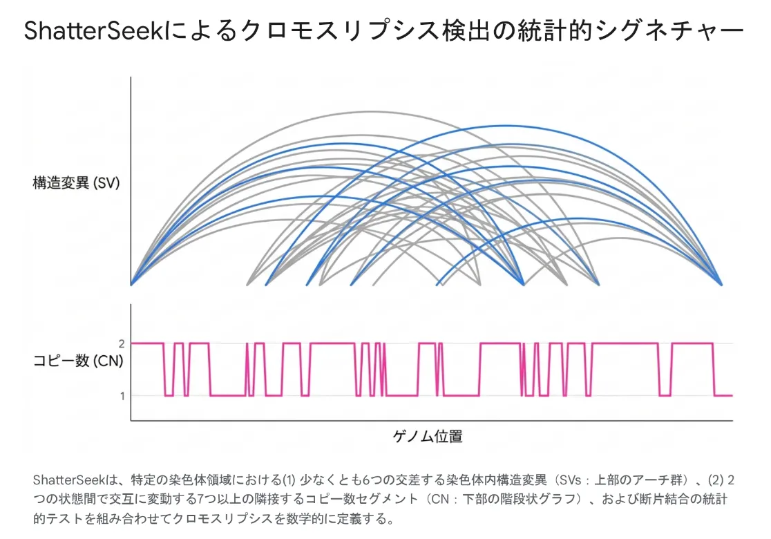 ShatterSeekによるクロモスリプシス検出の統計的シグネチャー
