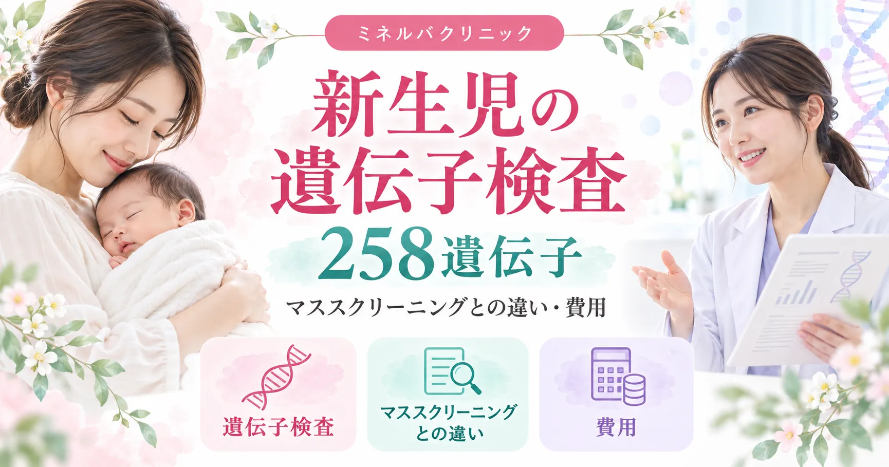 新生児の遺伝子検査(258遺伝子) 新生児の遺伝子検査(258遺伝子)
