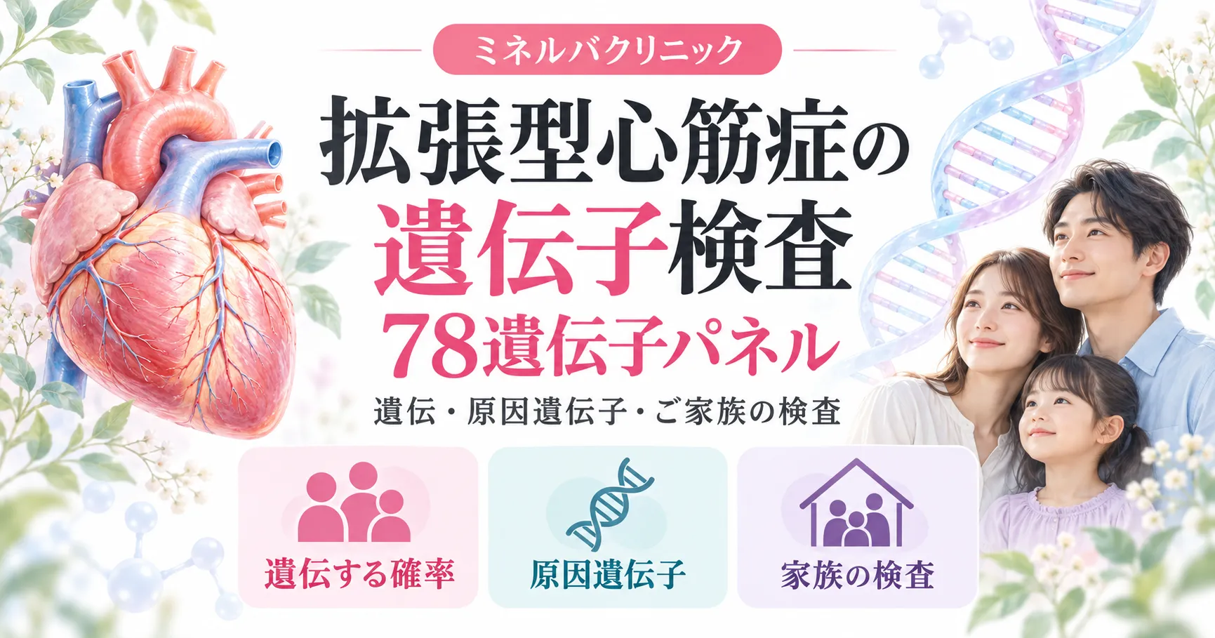 拡張型心筋症の遺伝子検査(78遺伝子パネル) 拡張型心筋症の遺伝子検査(78遺伝子パネル)