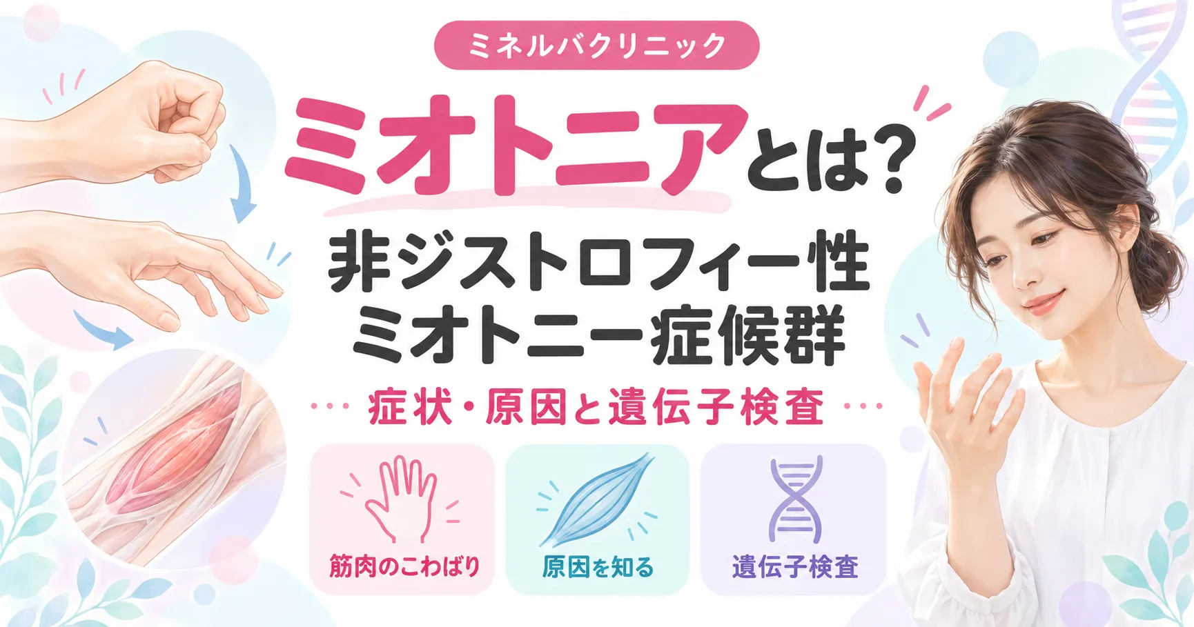 ミオトニアとは?非ジストロフィー性ミオトニー症候群の症状・原因と遺伝子検査 ミオトニアとは?非ジストロフィー性ミオトニー症候群の症状・原因と遺伝子検査
