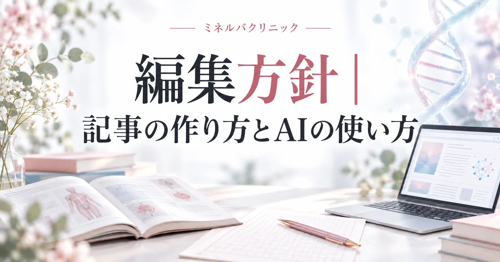 ミネルバクリニックの編集方針｜記事の作り方とAIの使い方