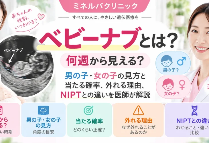 ベビーナブとは？何週から見える？男の子・女の子の見方と当たる確率、外れる理由、NIPTとの違いを医師が解説