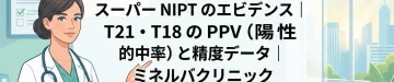 スーパーNIPTのエビデンス｜T21・T18のPPV（陽性的中率）と精度データ｜ミネルバクリニック