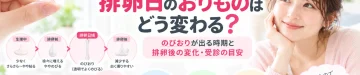 排卵日のおりものはどう変化するのか、のびおりが出る時期や排卵後のおりものの変化、受診の目安を解説する記事のアイキャッチ