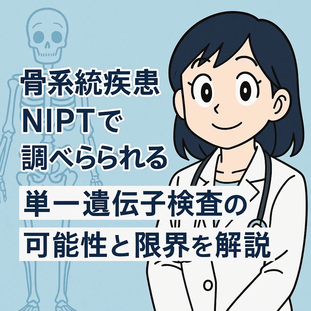 骨系統疾患はNIPTで調べられる？単一遺伝子検査の可能性と限界を解説
