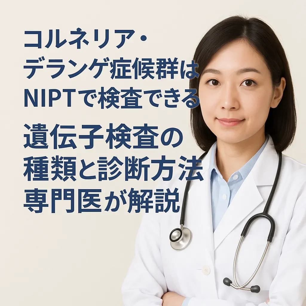 コルネリア・デランゲ症候群はNIPTで検査できる？遺伝子検査の種類と診断方法を専門医が解説