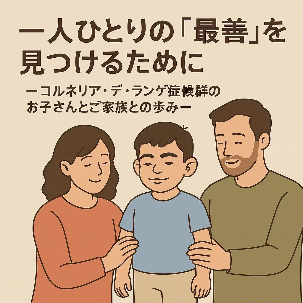 一人ひとりの「最善」を見つけるために ―コルネリア・デ・ランゲ症候群のお子さんとご家族との歩み―
