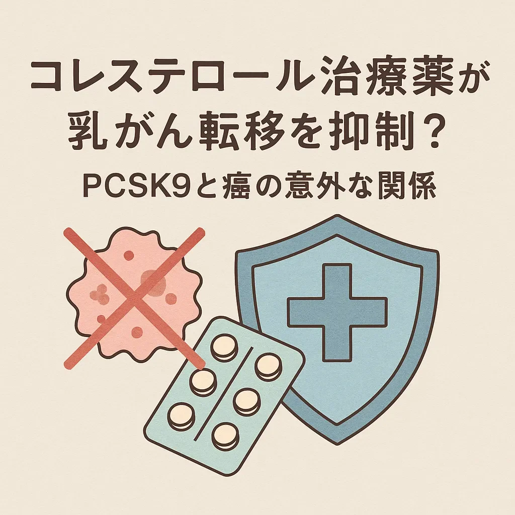 コレステロール治療薬が乳がん転移を抑制？PCSK9と癌の意外な関係