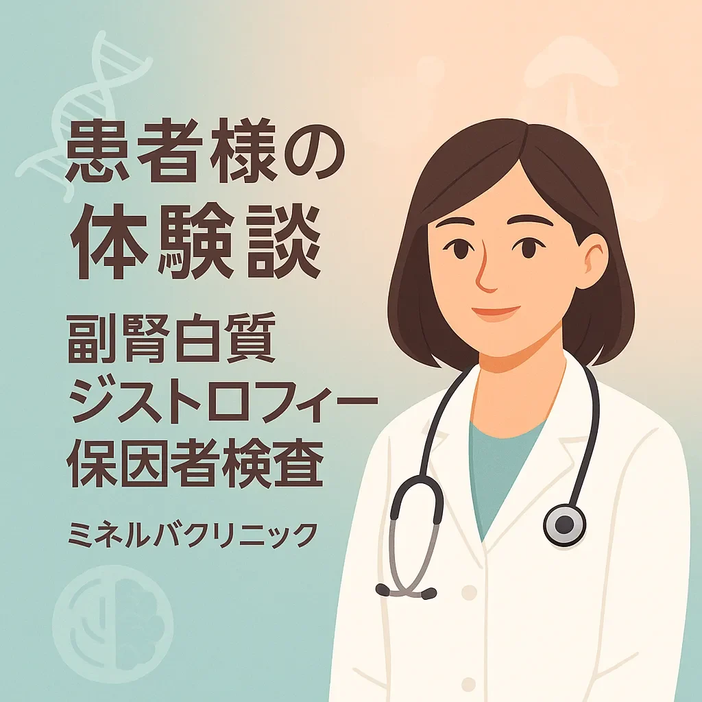 患者様の体験談 - 副腎白質ジストロフィー保因者検査 | ミネルバクリニック