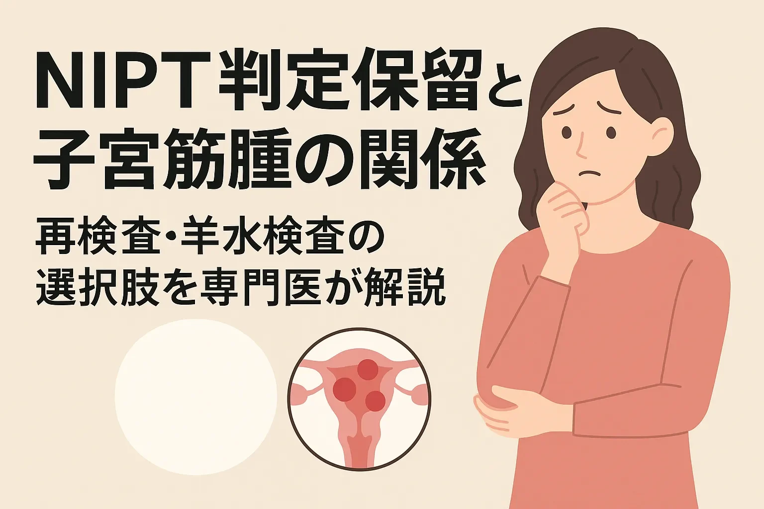 NIPT判定保留と子宮筋腫の関係｜再検査・羊水検査の選択肢を専門医が解説