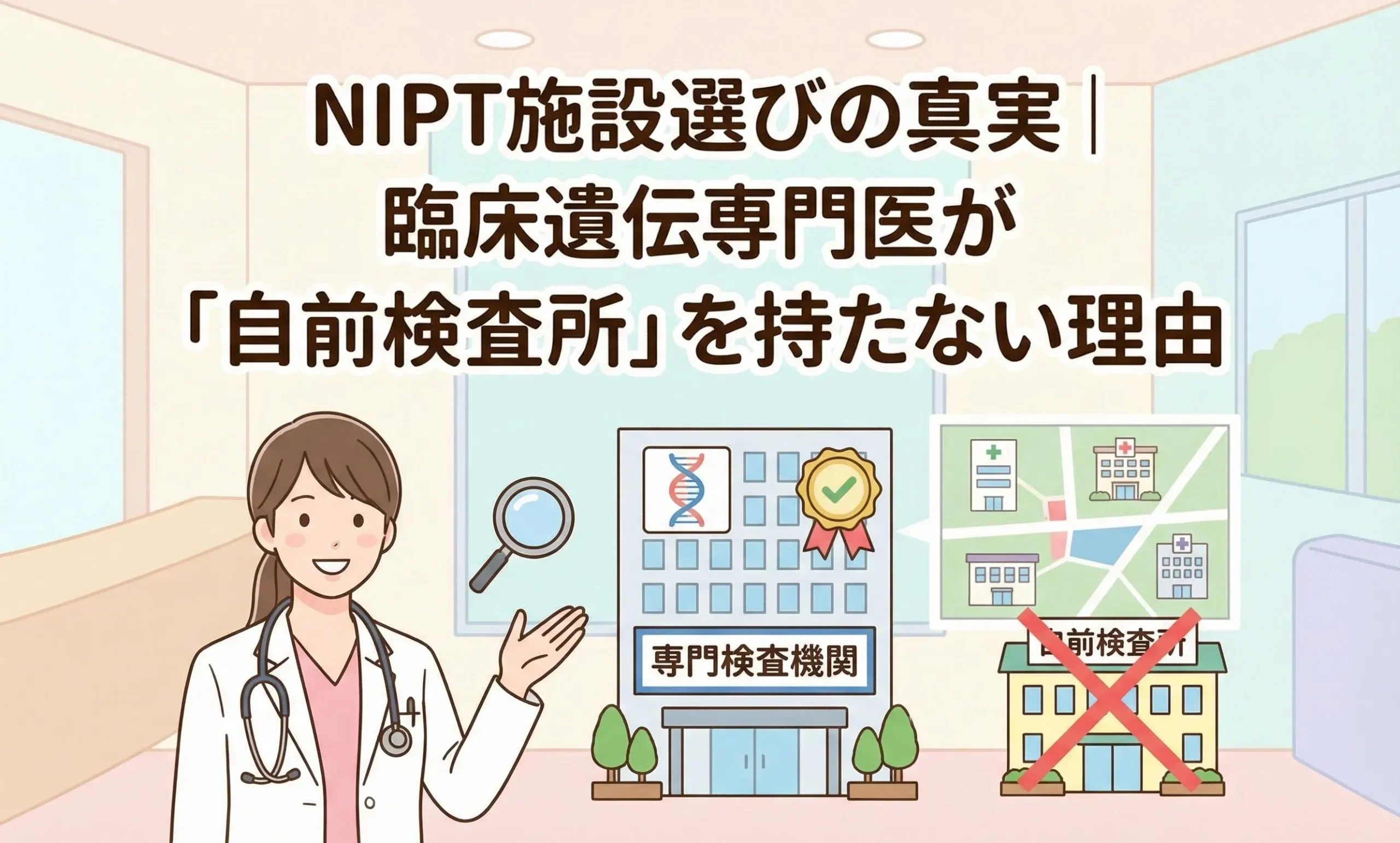 NIPT施設選びの真実｜臨床遺伝専門医が「自前検査所」を持たない理由
