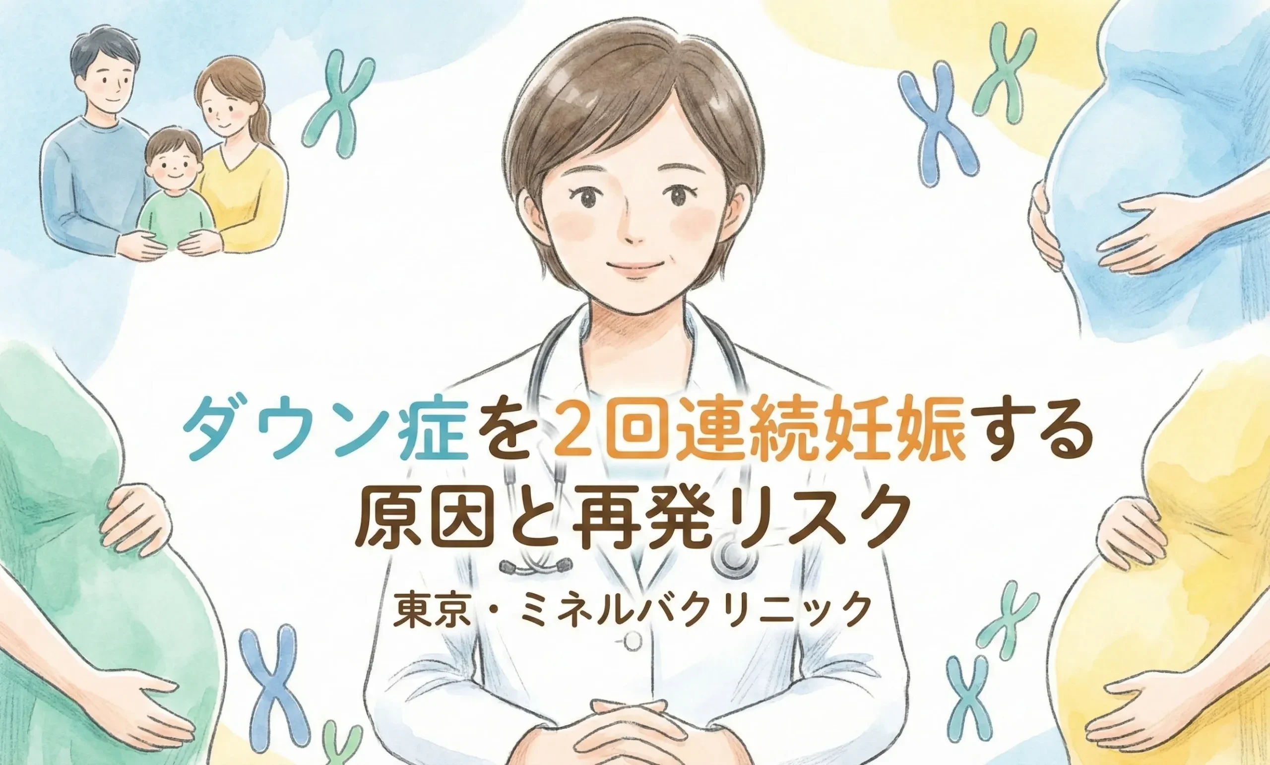 ダウン症を2回連続妊娠する原因と再発リスク｜東京・ミネルバクリニック