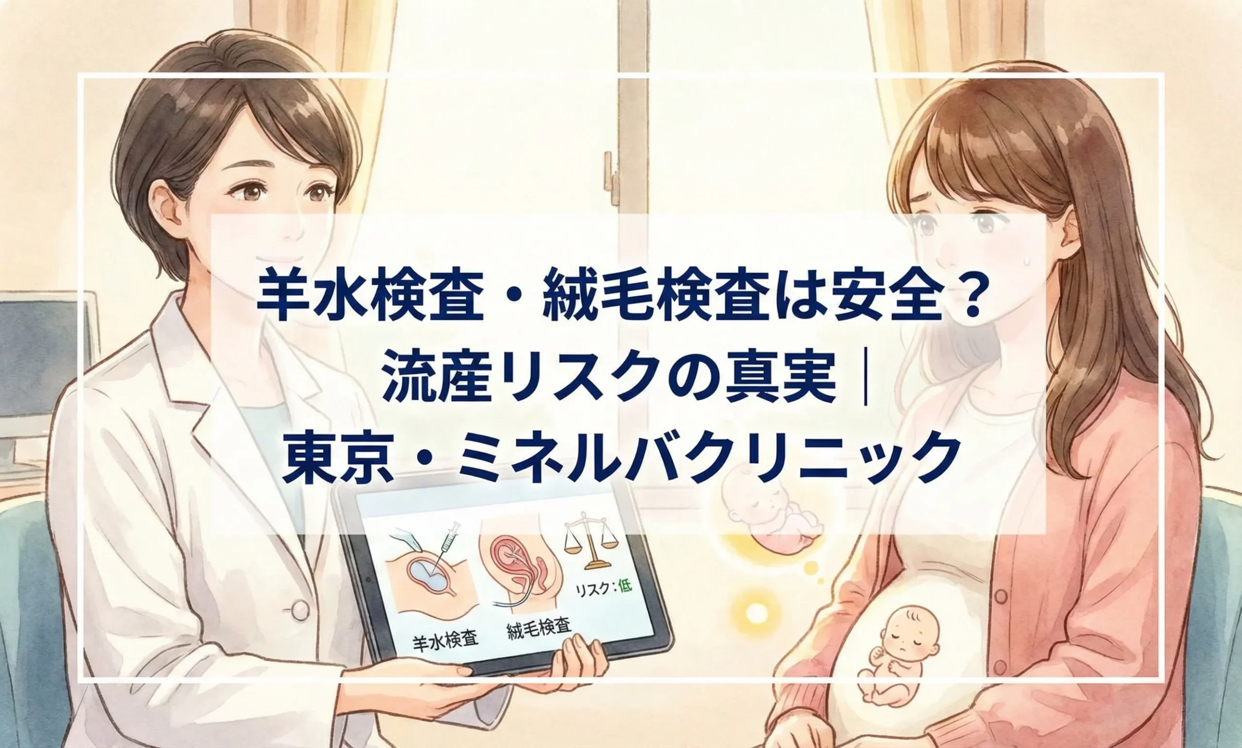 羊水検査・絨毛検査は安全？流産リスクの真実｜東京・ミネルバクリニック