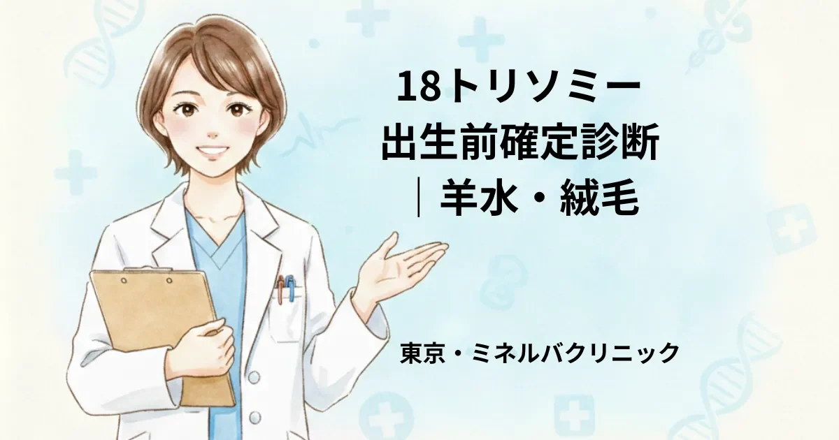 18トリソミー出生前確定診断｜羊水・絨毛｜東京・ミネルバクリニック